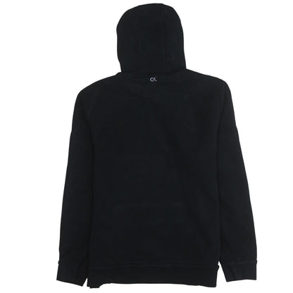 Calvin Klein Men’s Black Pullover Hoodie L Fleece Logo Sweatshirt