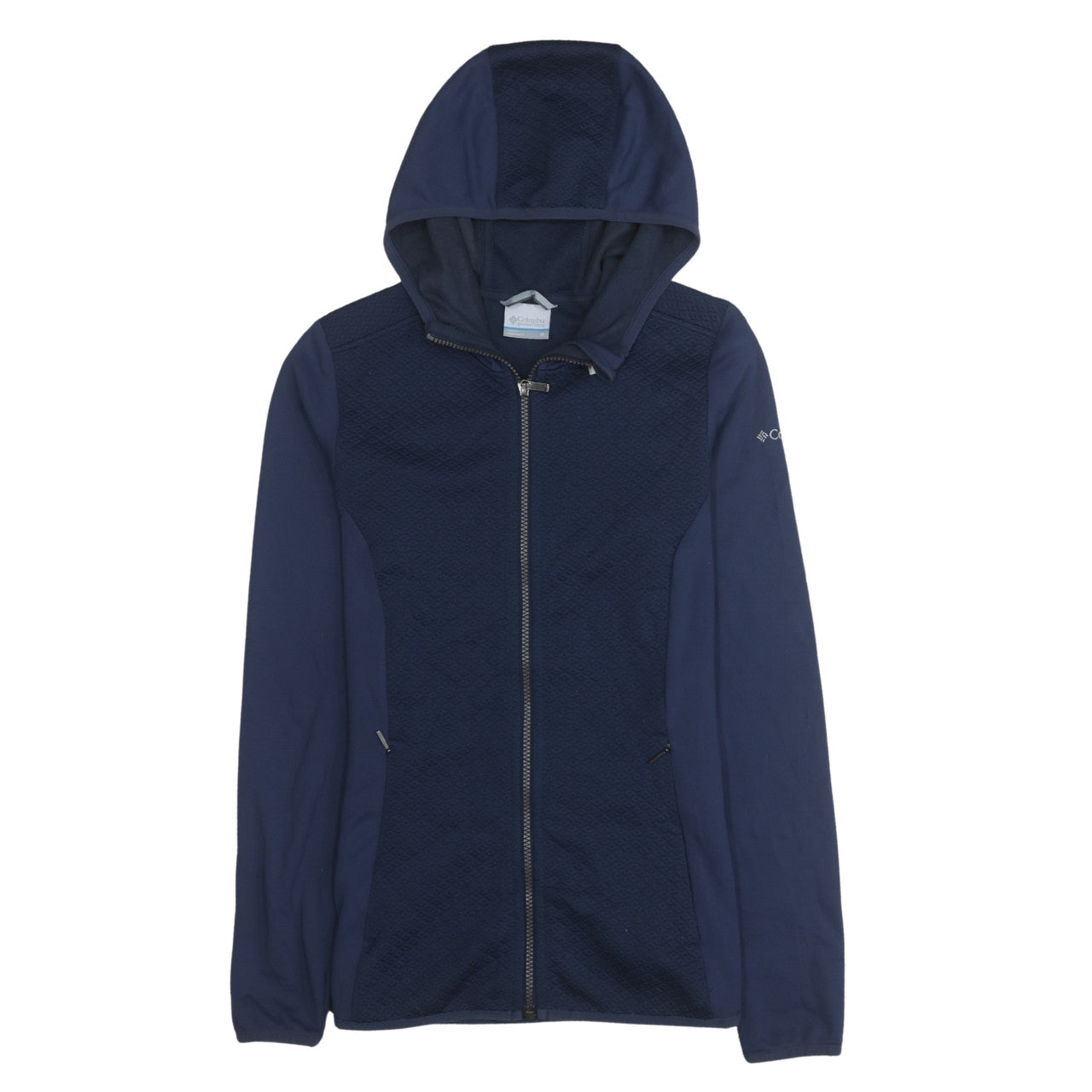 Womens UK Size M Columbia Blue Full Zip Hoodie
