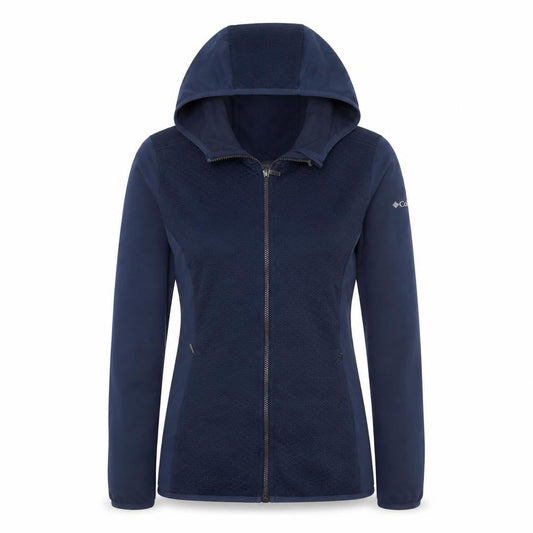 Womens UK Size M Columbia Blue Full Zip Hoodie