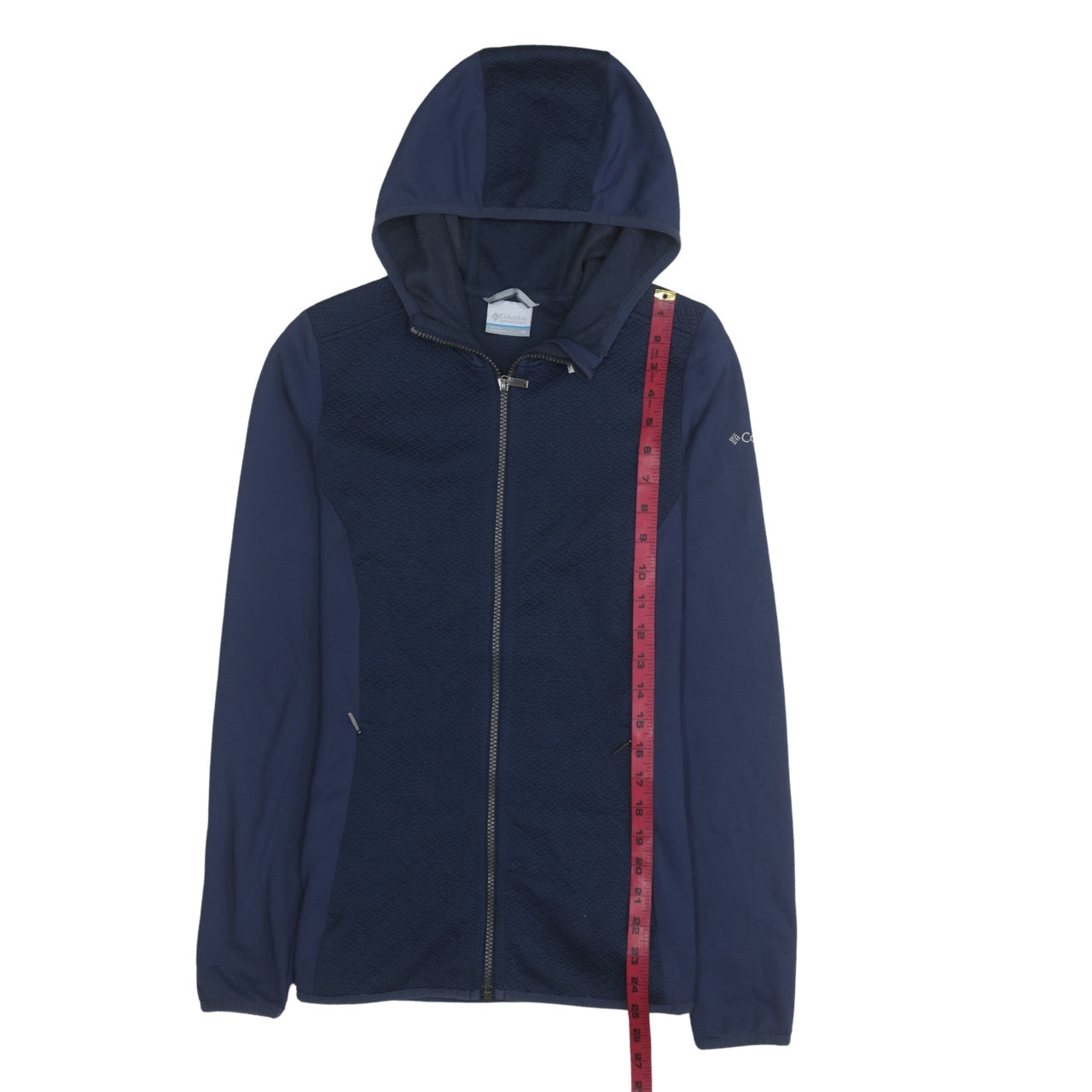 Womens UK Size M Columbia Blue Full Zip Hoodie