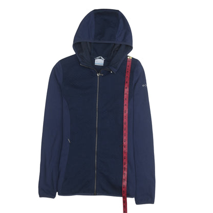Womens UK Size M Columbia Blue Full Zip Hoodie