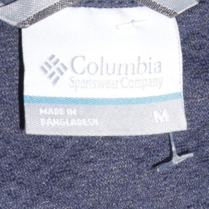 Womens UK Size M Columbia Blue Full Zip Hoodie