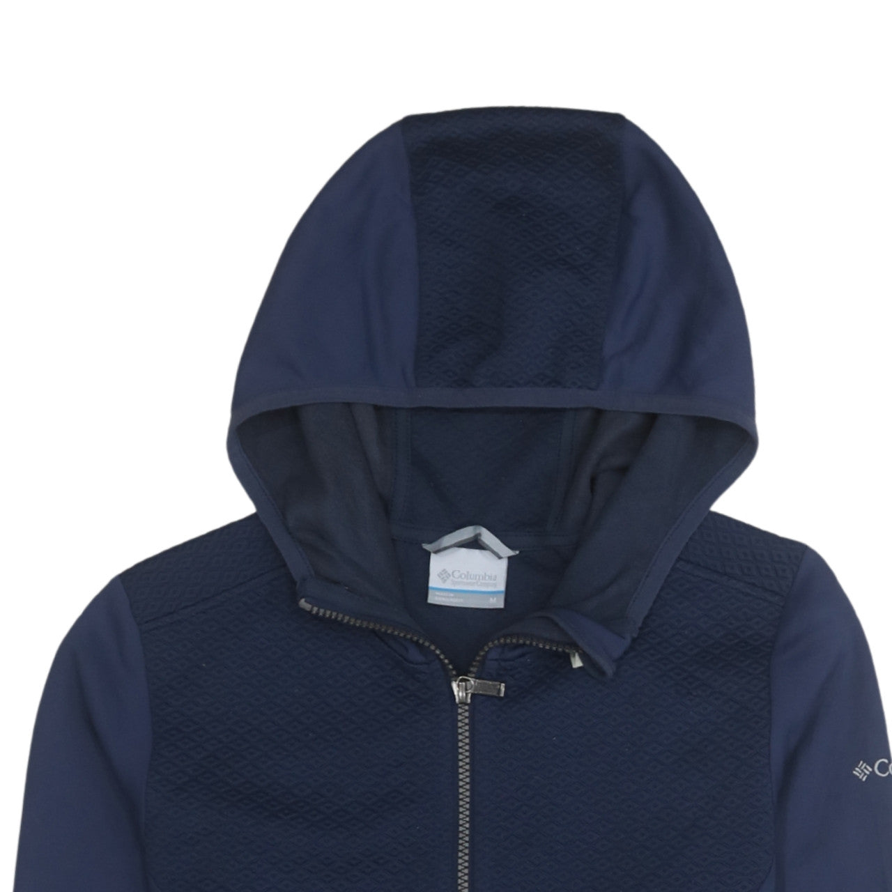 Womens UK Size M Columbia Blue Full Zip Hoodie