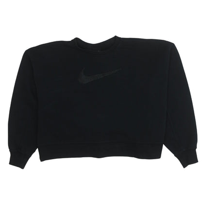 Womens UK Size M Nike Black Pullover Sweatshirt