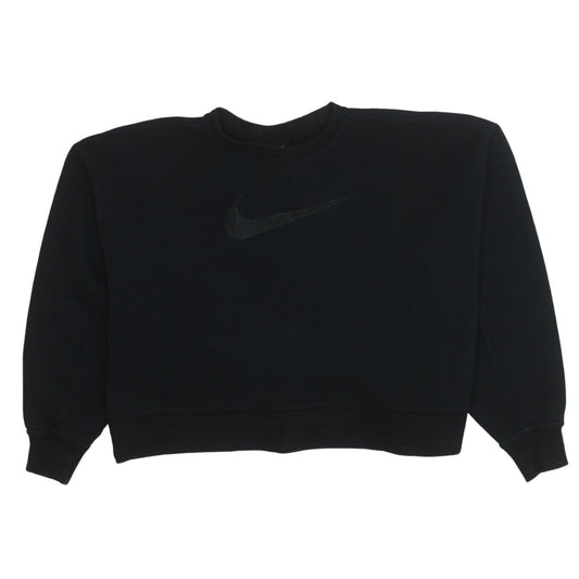 Womens UK Size M Nike Black Pullover Sweatshirt