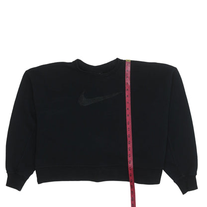 Womens UK Size M Nike Black Pullover Sweatshirt
