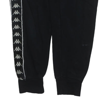 Kappa Men's Black Jogger Sweatpants Medium Logo Tapered Pants