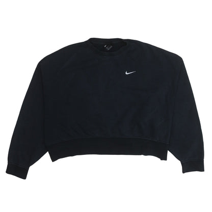 Womens UK Size L Nike Black Pullover Sweatshirt