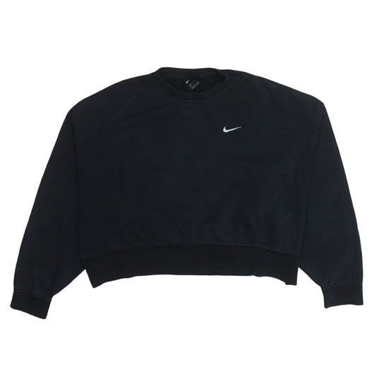 Womens UK Size L Nike Black Pullover Sweatshirt