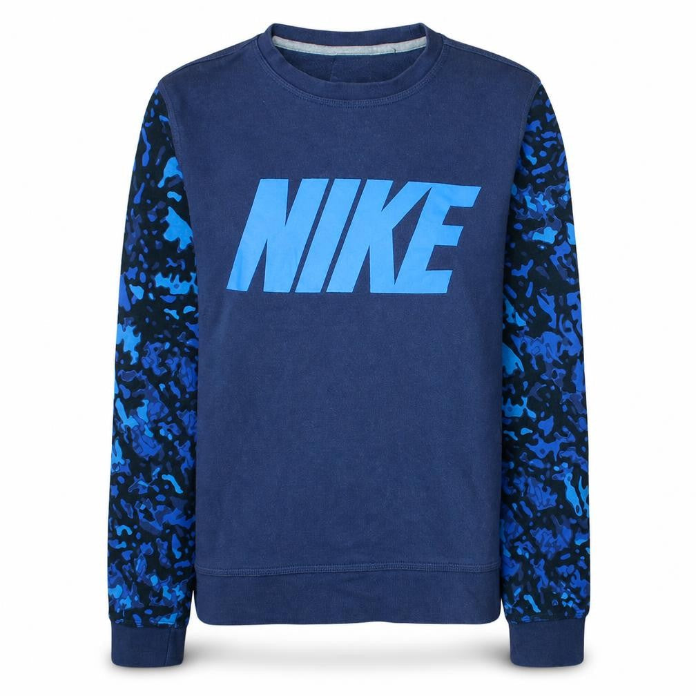 Womens UK Size S Nike Blue Pullover Sweatshirt
