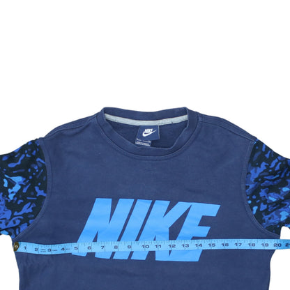 Womens UK Size S Nike Blue Pullover Sweatshirt