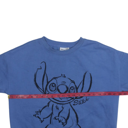Womens UK Size S Disney Blue Pullover Sweatshirt