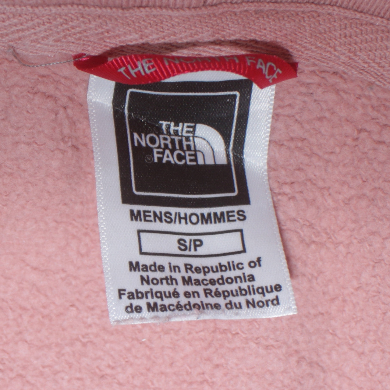 Mens UK Size S The North Face Pink Pullover Hoodie