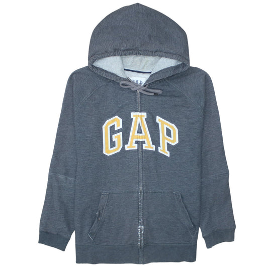 Mens UK Size L Gap Grey Full Zip Hoodie