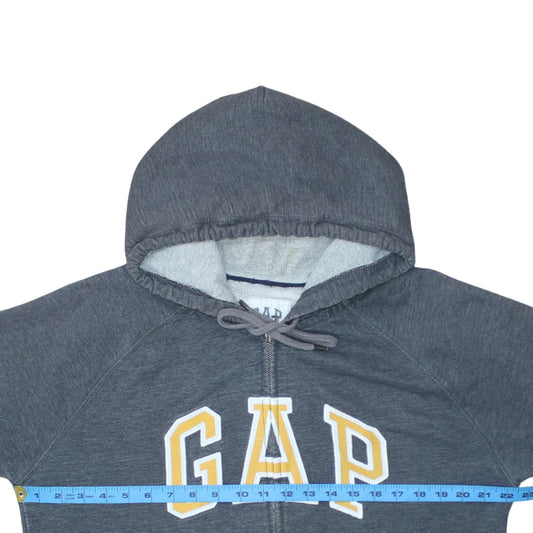 Mens UK Size L Gap Grey Full Zip Hoodie