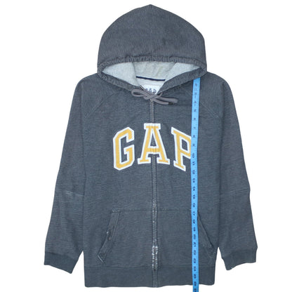 Mens UK Size L Gap Grey Full Zip Hoodie