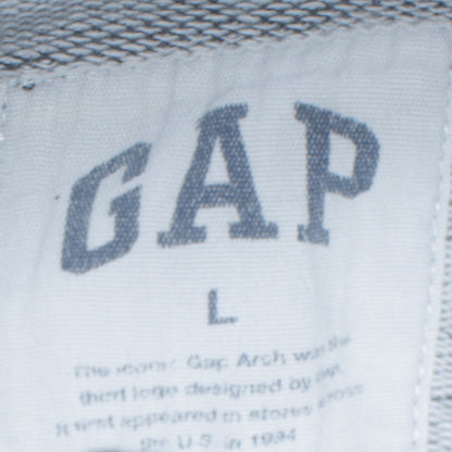 Mens UK Size L Gap Grey Full Zip Hoodie