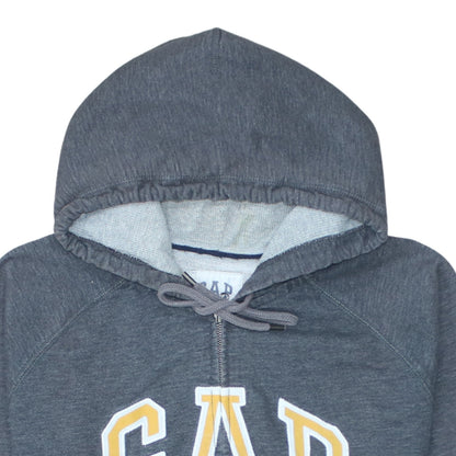 Mens UK Size L Gap Grey Full Zip Hoodie