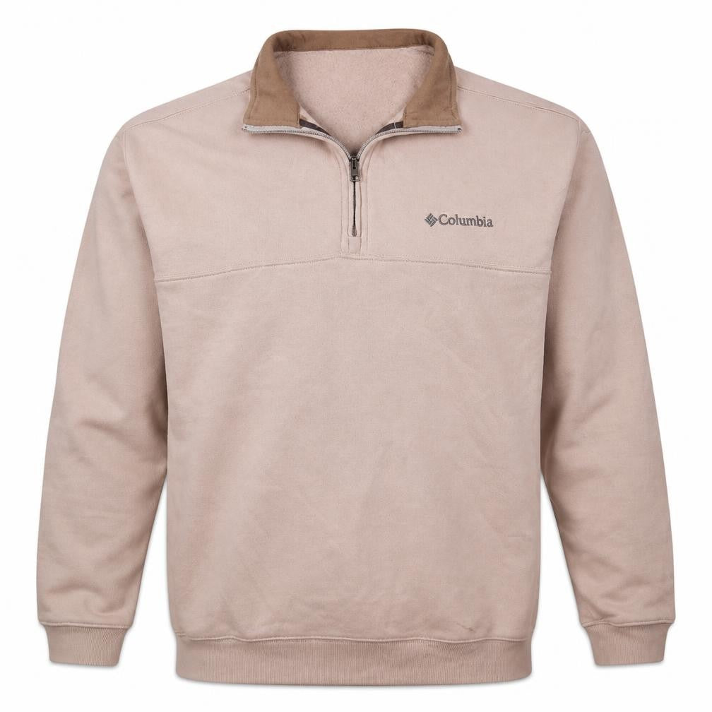 Mens UK Size L Columbia Beige Pullover Sweatshirt