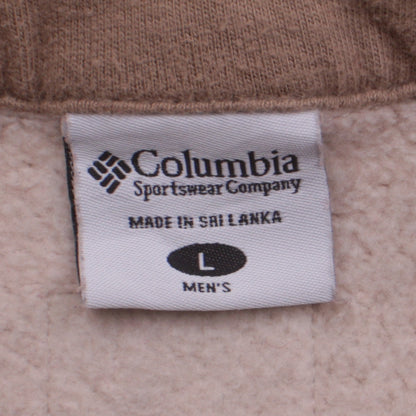 Mens UK Size L Columbia Beige Pullover Sweatshirt