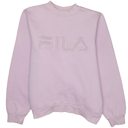 Womens UK Size XL FILA Pink Pullover Sweatshirt