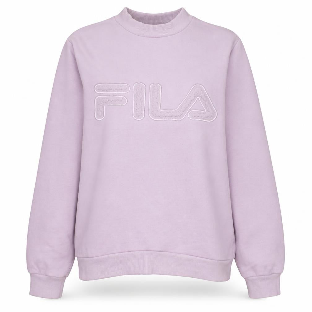 Fila Womens Pink Crew Neck Pullover Sweatshirt XL Cotton Blend