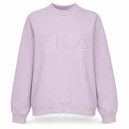 Fila Womens Pink Crew Neck Pullover Sweatshirt XL Cotton Blend
