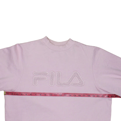 Womens UK Size XL FILA Pink Pullover Sweatshirt