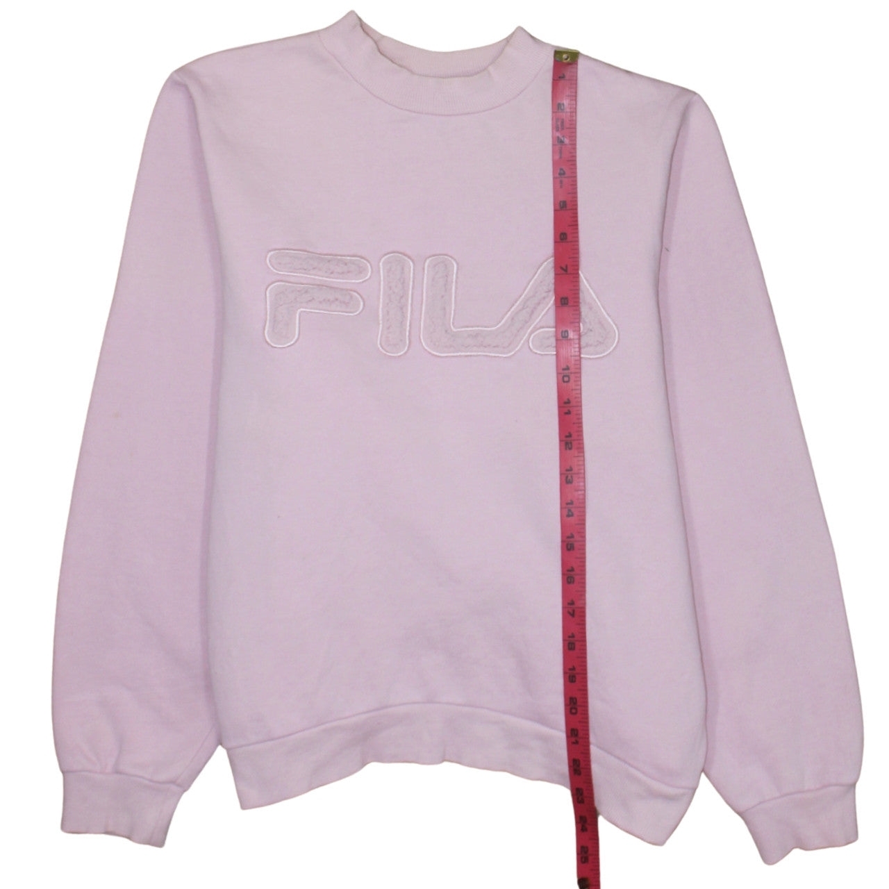 Womens UK Size XL FILA Pink Pullover Sweatshirt