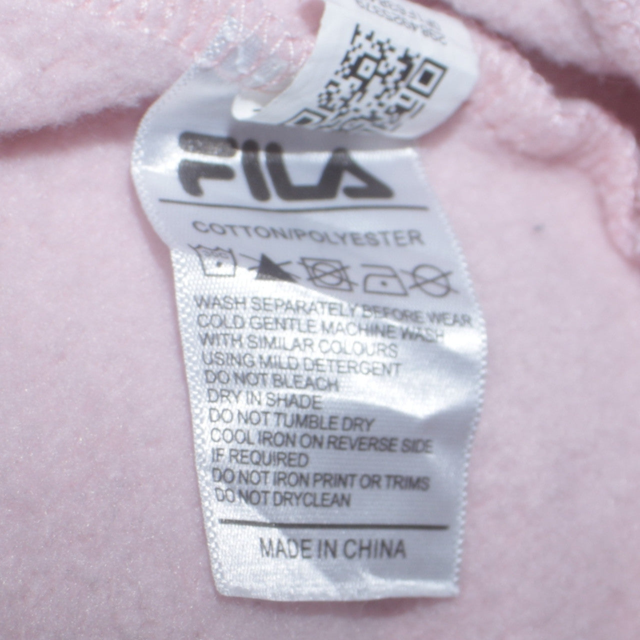 Womens UK Size XL FILA Pink Pullover Sweatshirt