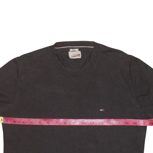 Tommy Hilfiger Men’s Brown Cotton Crew Neck Jumper Size S