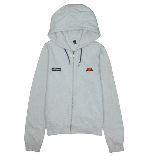 Womens UK Size 14 ellesse Grey Full Zip Hoodie
