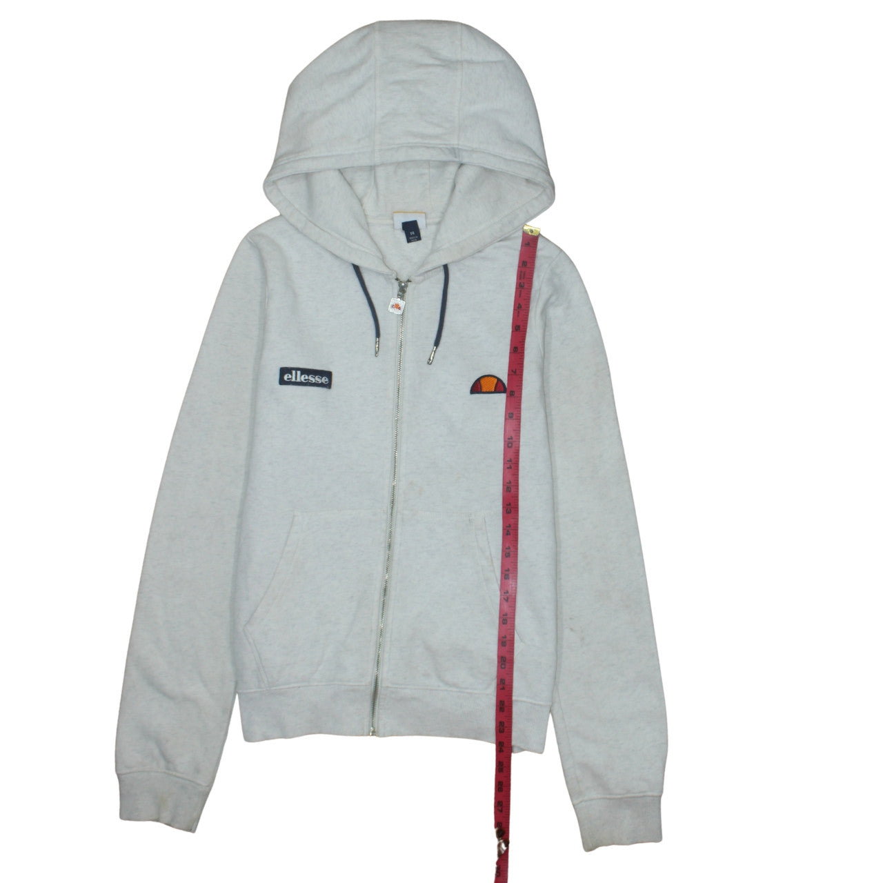 Womens UK Size 14 ellesse Grey Full Zip Hoodie