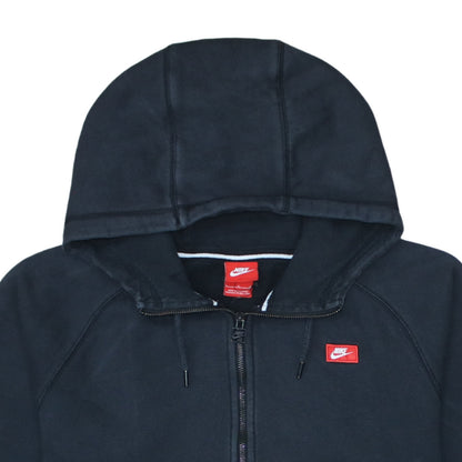 Mens UK Size L Nike Black Full Zip Hoodie