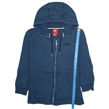 Mens UK Size S Nike Blue Full Zip Hoodie