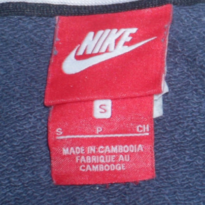Mens UK Size S Nike Blue Full Zip Hoodie