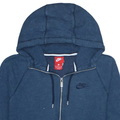 Mens UK Size S Nike Blue Full Zip Hoodie