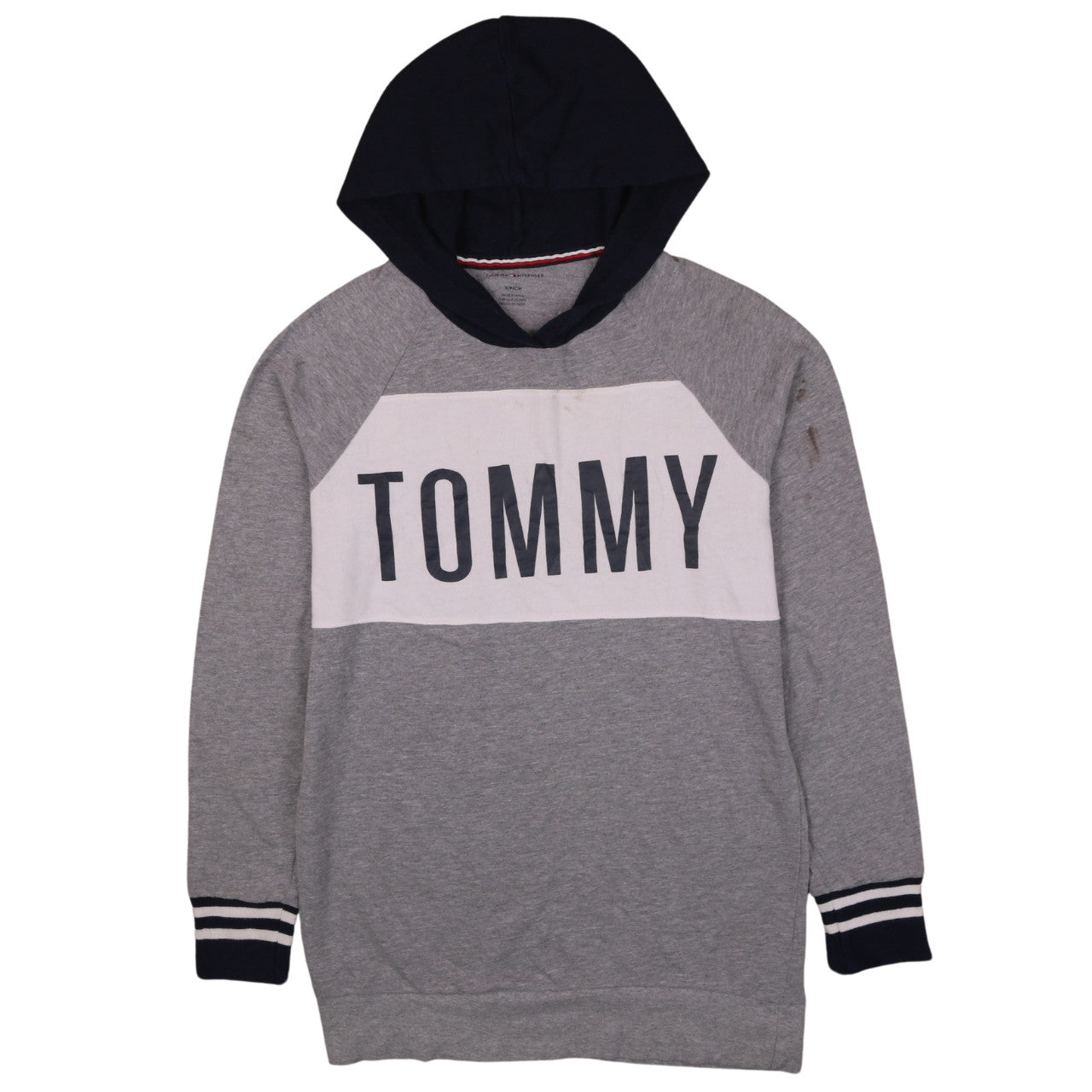 Mens UK Size S Tommy Hilfiger Grey Pullover Hoodie