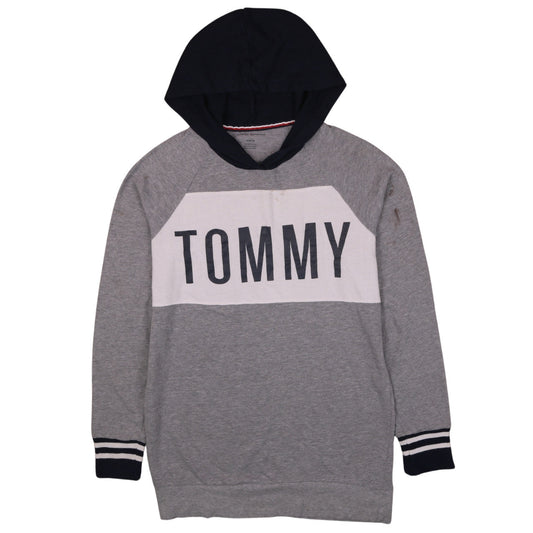 Mens UK Size S Tommy Hilfiger Grey Pullover Hoodie