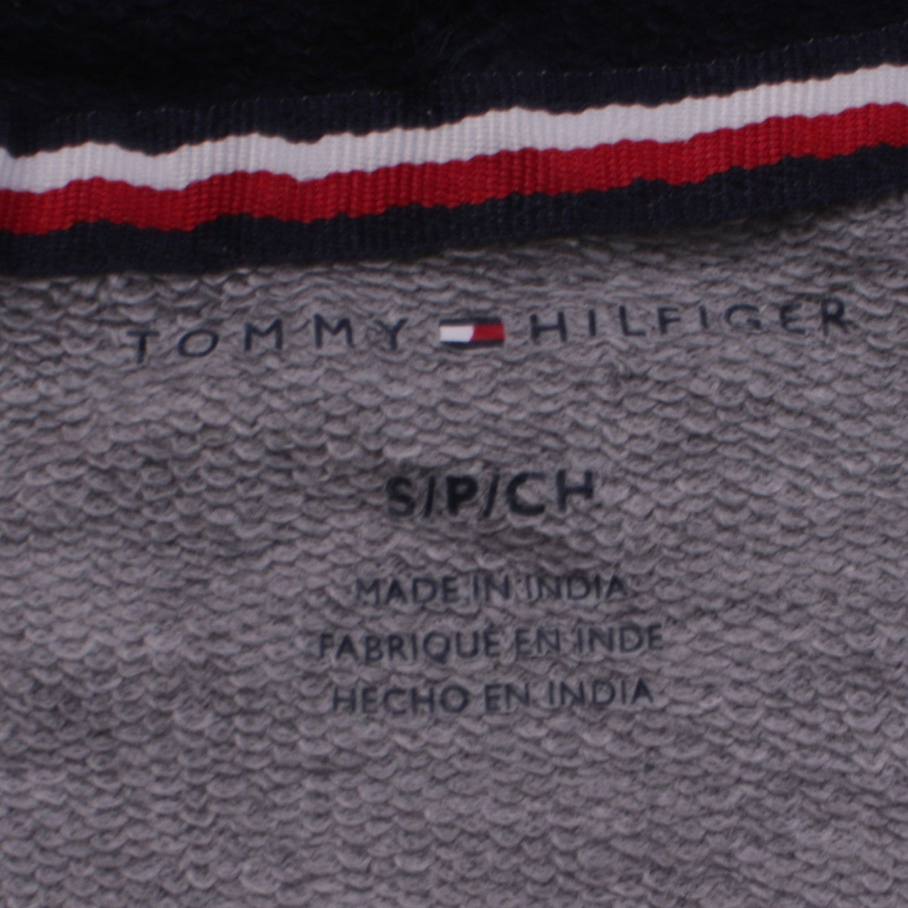 Mens UK Size S Tommy Hilfiger Grey Pullover Hoodie