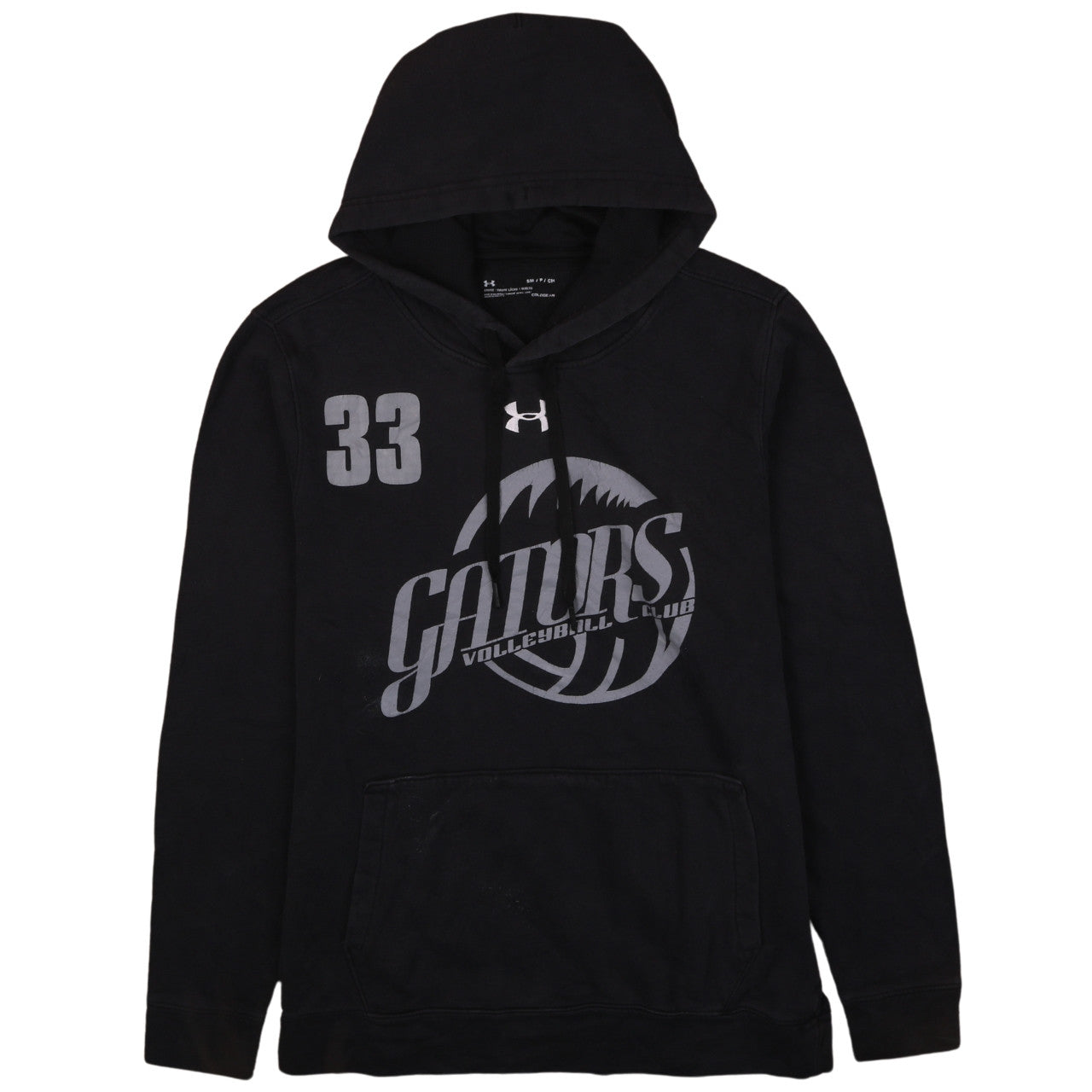 Mens UK Size S Under armour Black Pullover Hoodie