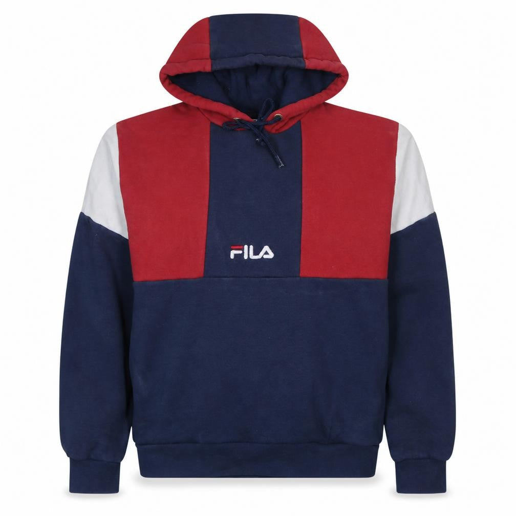 Mens UK Size M FILA Multicoloured Pullover Hoodie