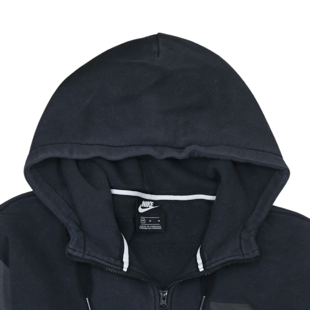 Mens UK Size M Nike Black Full Zip Hoodie