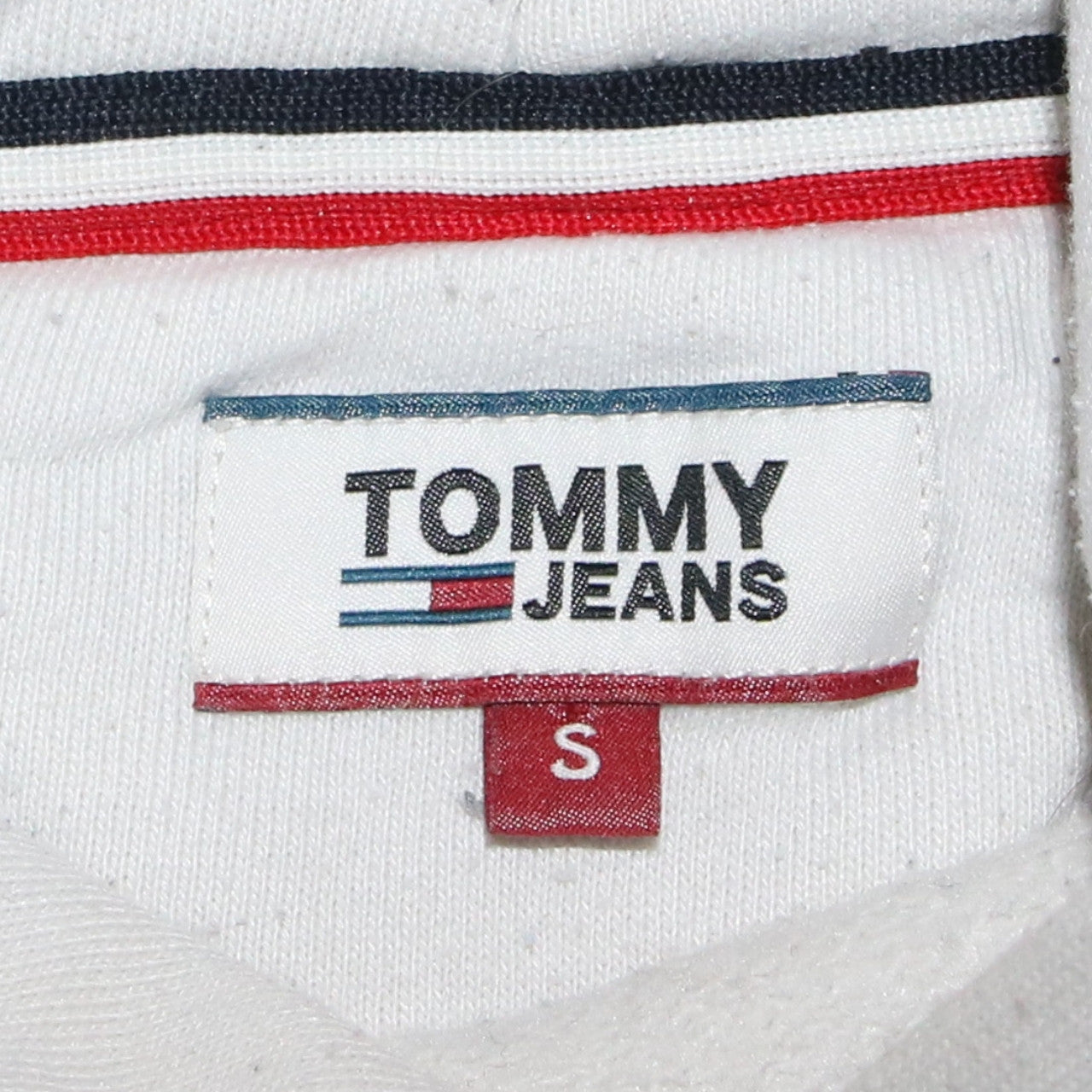 Womens UK Size S Tommy Jeans Beige Pullover Hoodie