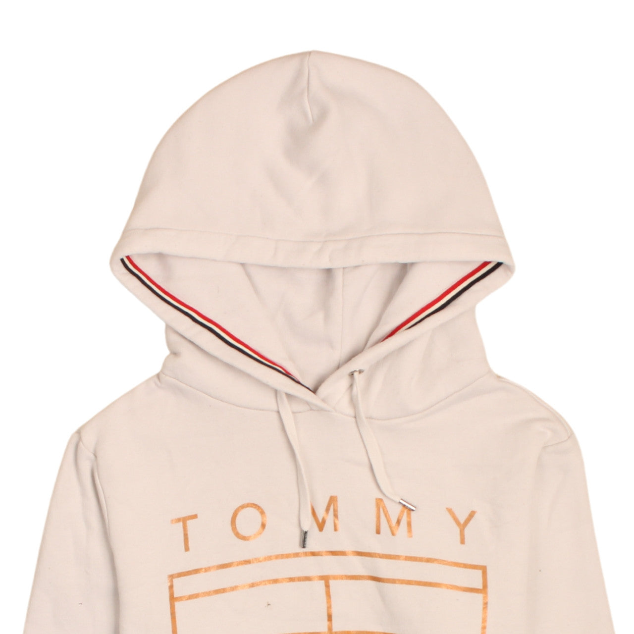 Womens UK Size S Tommy Jeans Beige Pullover Hoodie