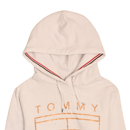Womens UK Size S Tommy Jeans Beige Pullover Hoodie