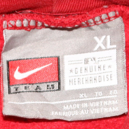 Mens UK Size XL Nike Red Pullover Hoodie