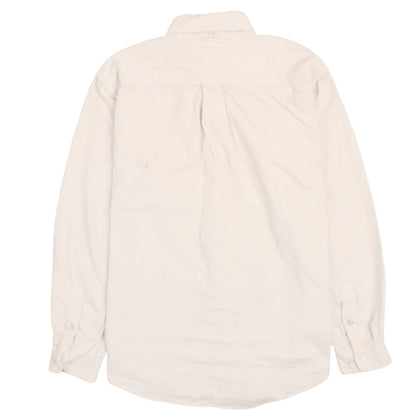Tommy Hilfiger Men's Beige Corduroy Long Sleeve Button-Up Shirt M