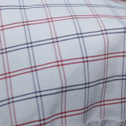 Tommy Hilfiger Jeans Mens White Check Button-Down Shirt Size M