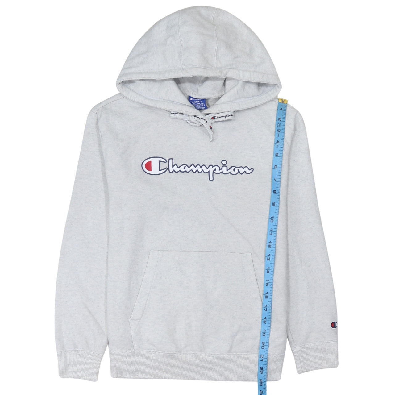 Womens UK Size XS Champion Grey Pullover Hoodie
